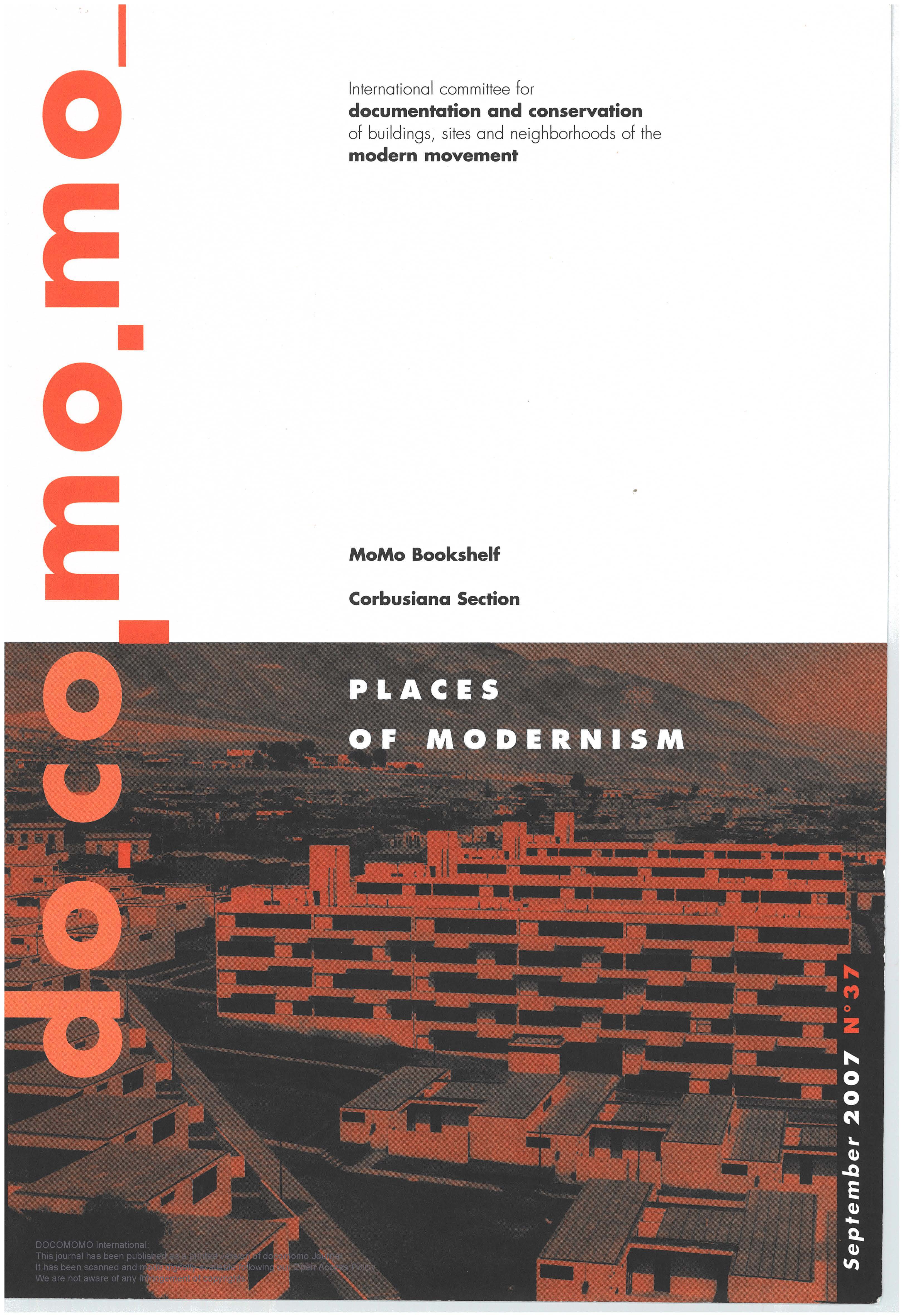 						View No. 37 (2007): Places of Modernism
					
