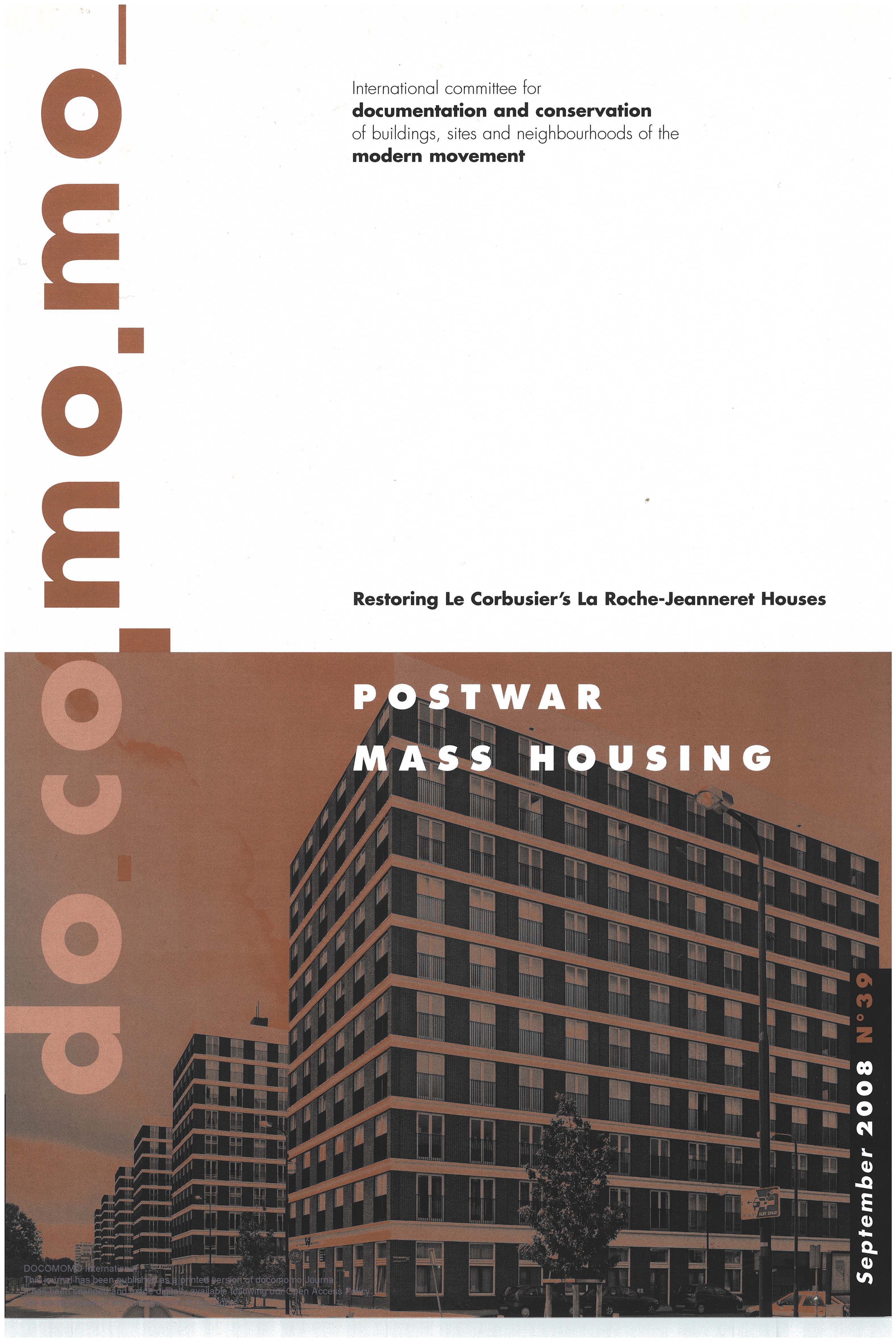 						View No. 39 (2008): Postwar Mass Housing
					