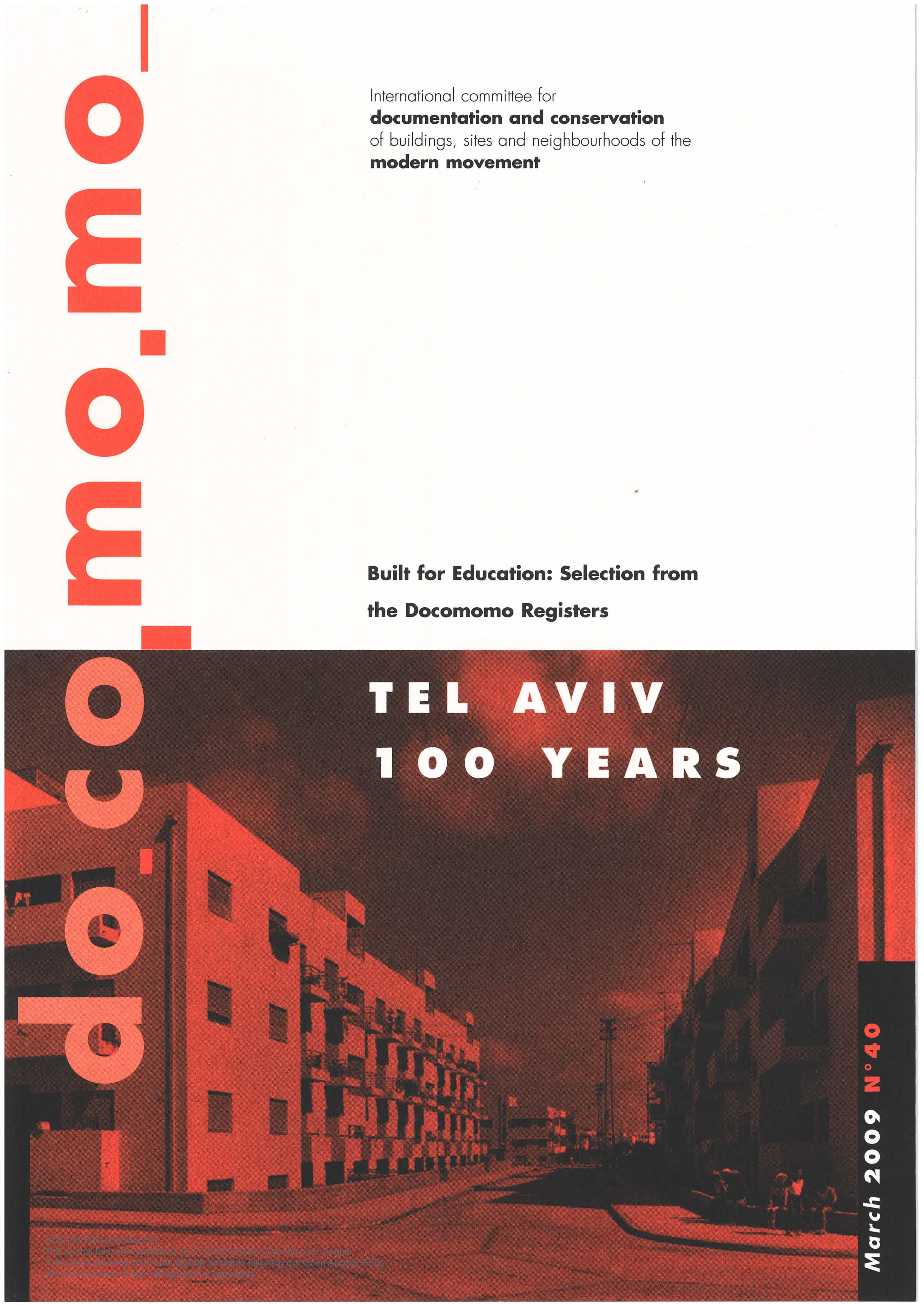 						View No. 40 (40): Tel Aviv 100 Years
					