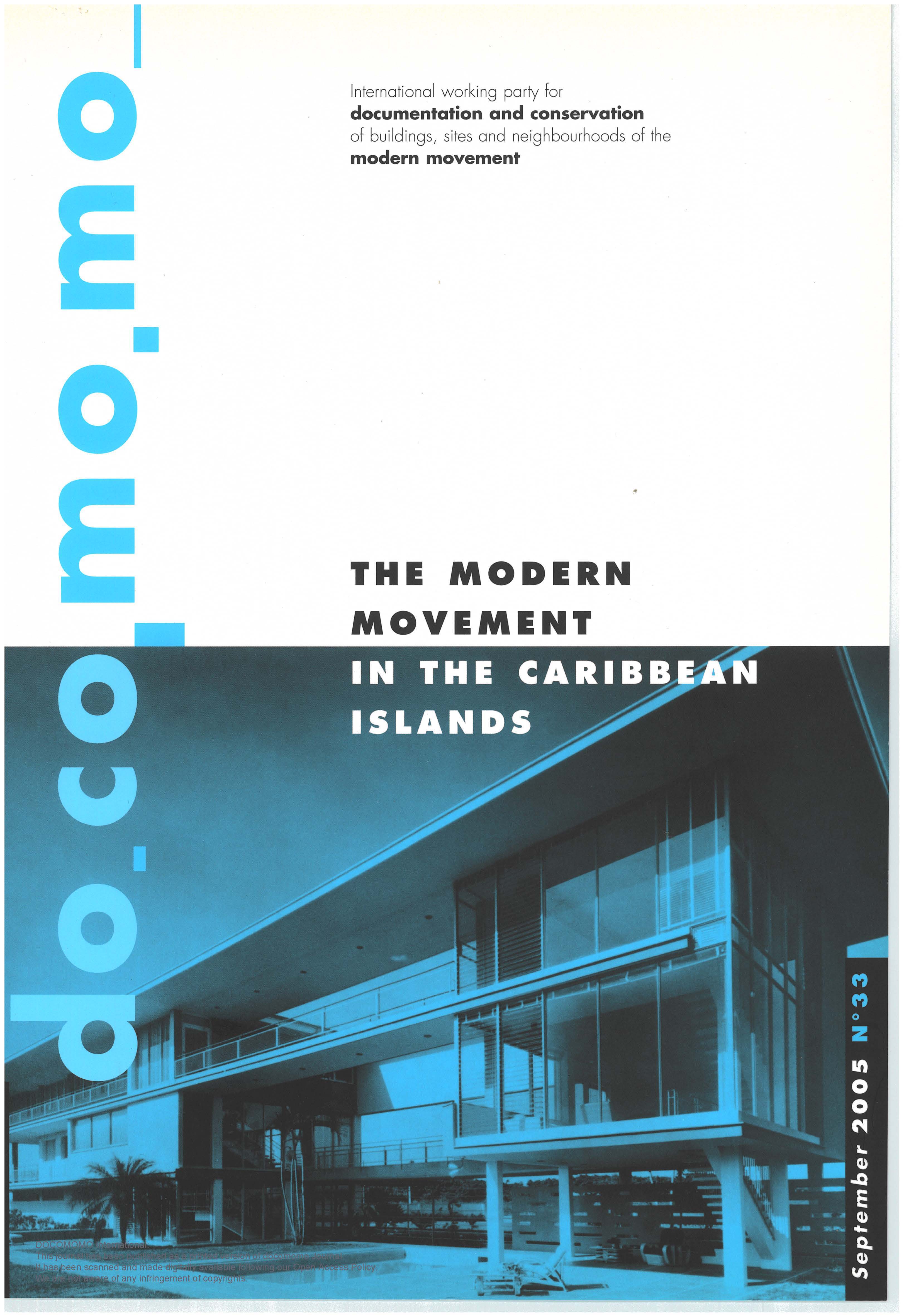 						View No. 33 (2005): The Modern Movement in the Caribbean Islands
					