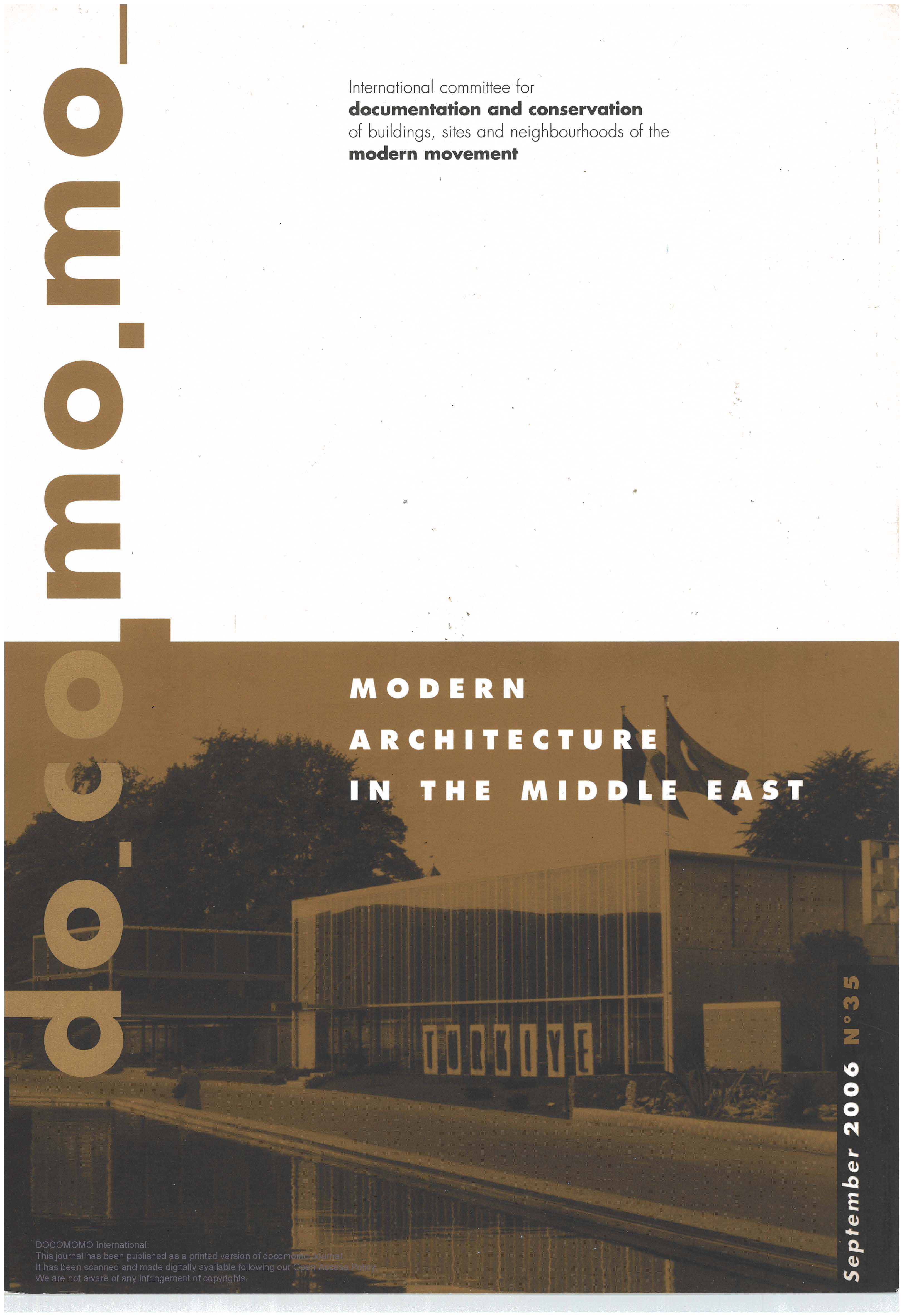 						View No. 35 (2006): Modern Architecture in the Middle East
					