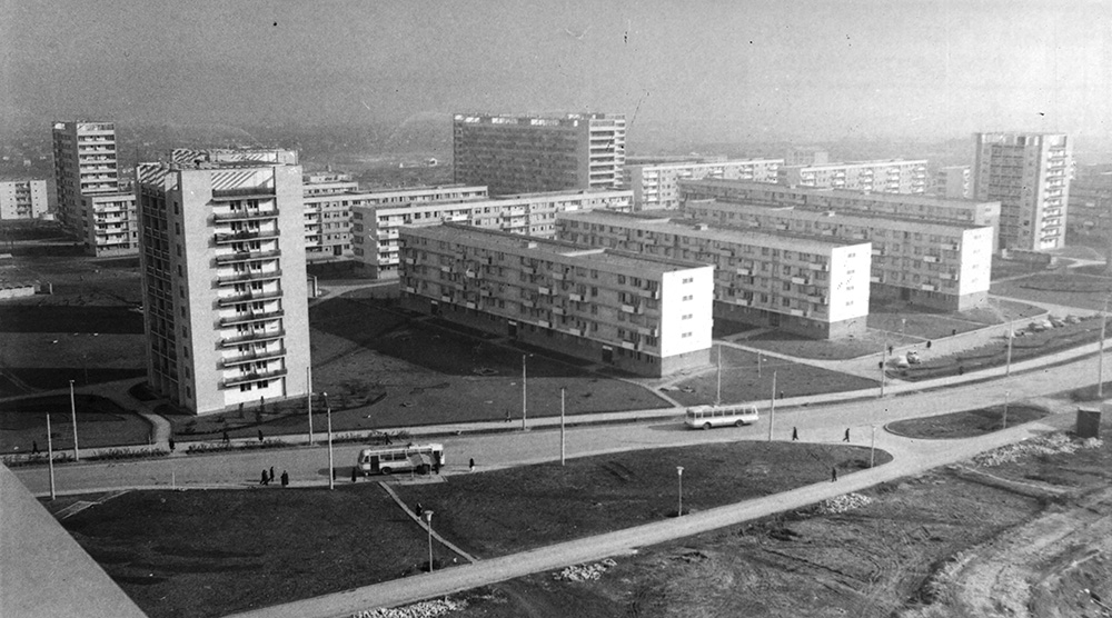 Gheorgheni housing estate, Cluj, microraion 1 (1964-1965). © N. Kulin, March 1969, DSAPC Cluj.